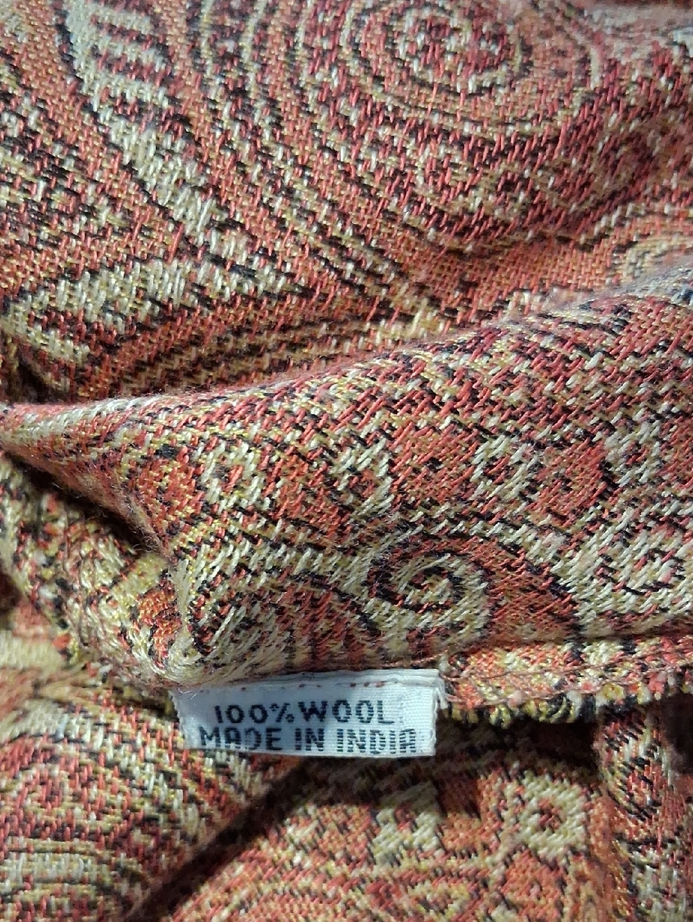 Karma Highway Paisley Fringe Tunic Top - Rust and Cream - Picture 8 of 8
